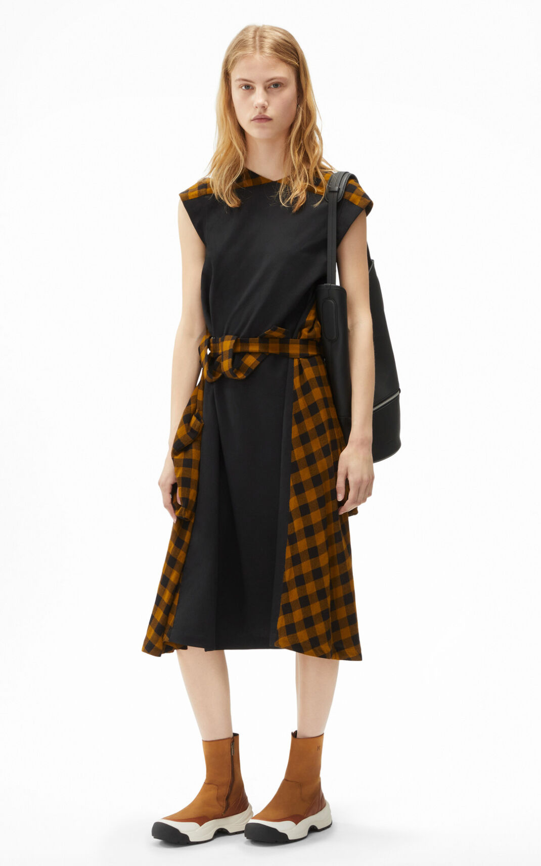 Robe Kenzo Sleeveless checked Femme Marron | PRVW-46317